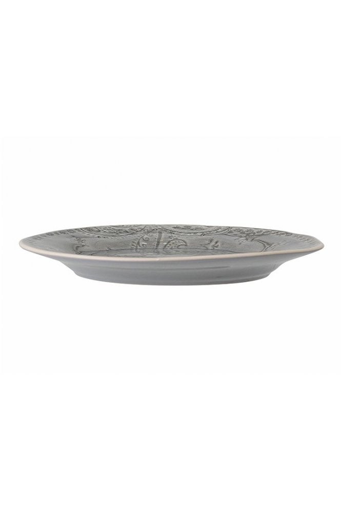 Rani Plate Grey Stoneware