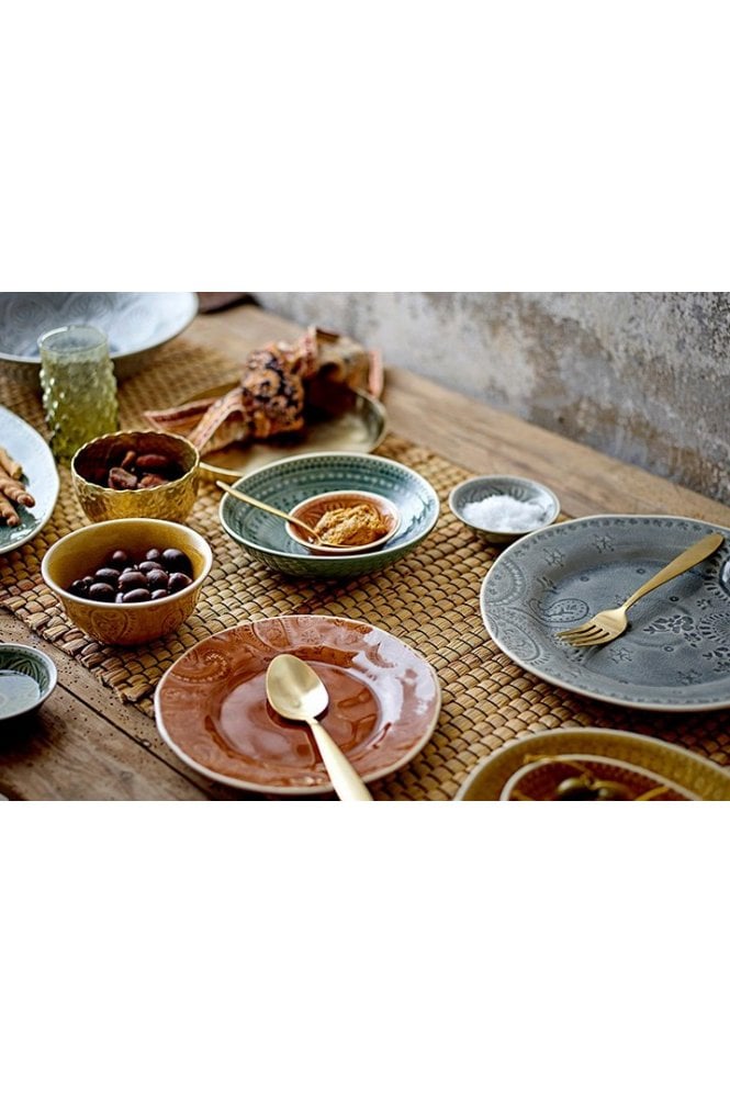 Rani Plate Grey Stoneware