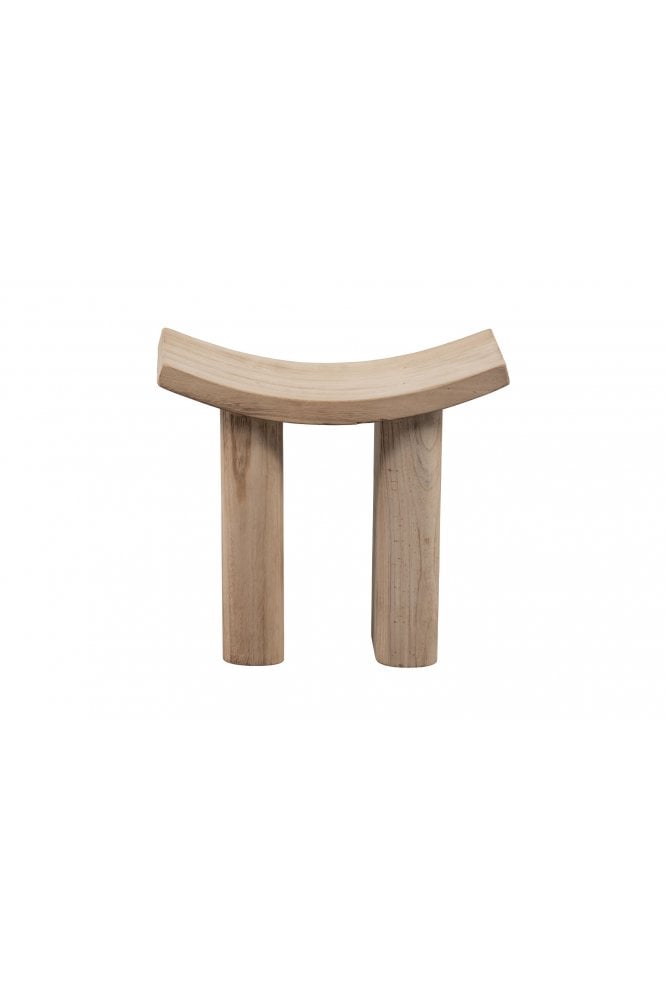 Japan stool natural wood
