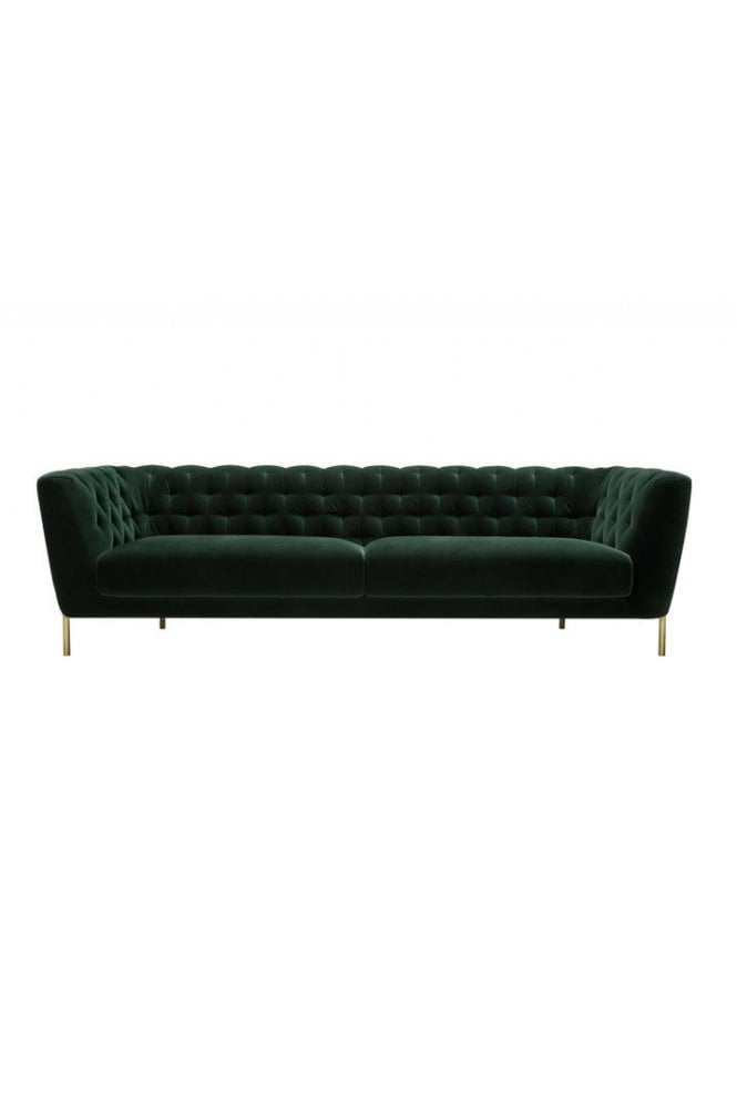 Val Lux Green 3 Seater