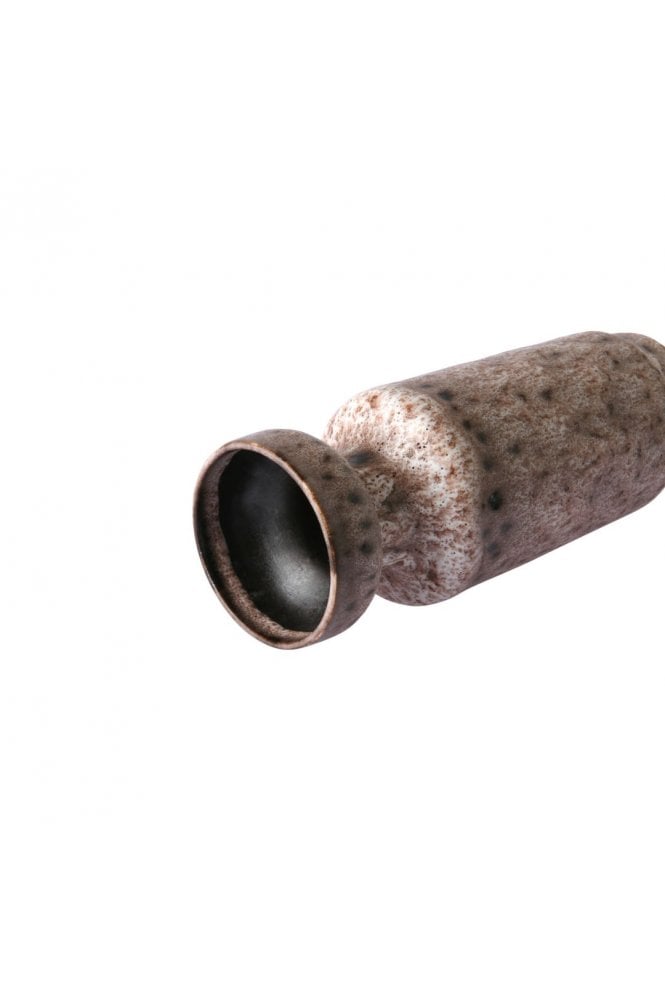 Ceramic retro vase lava brown By HKliving