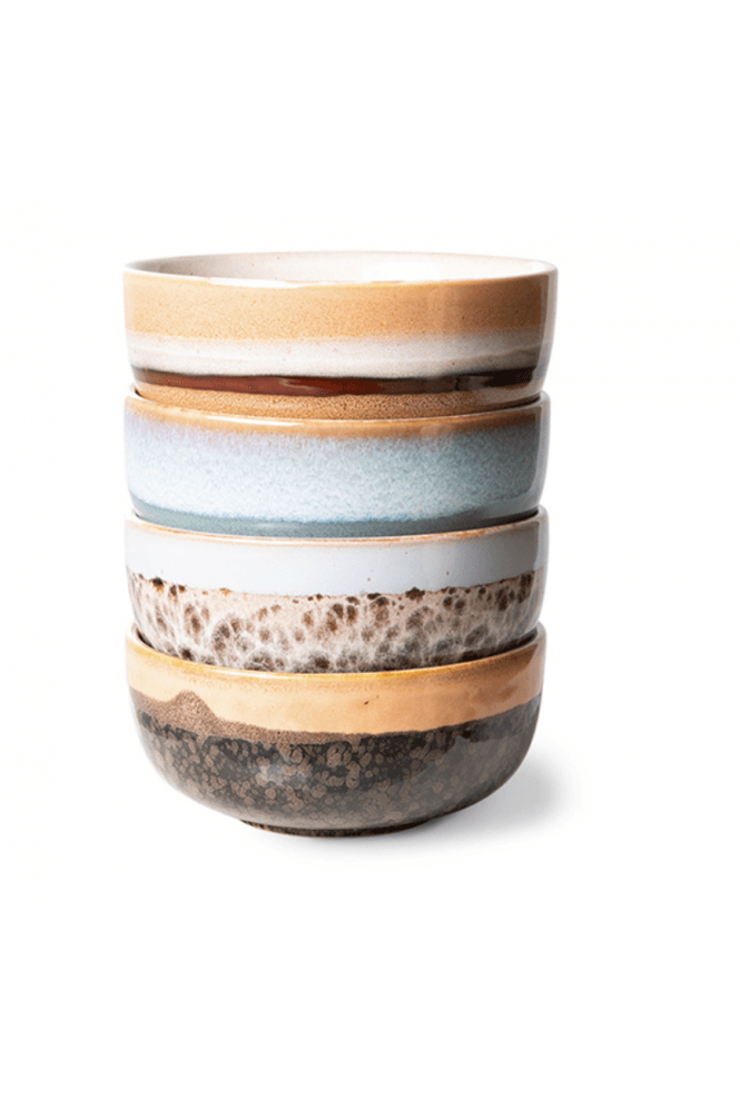 70s ceramics: tapas bowls, epsilon (set of 4) By hkliving